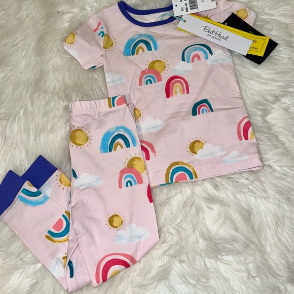 🌈 NWT Bedhead Pajama set rainbow pink 🌈 MATCHING SISTER big and little sister - Picture 5 of 6
